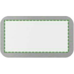 En la placa de metal