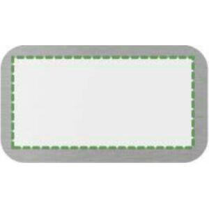 En la placa de metal