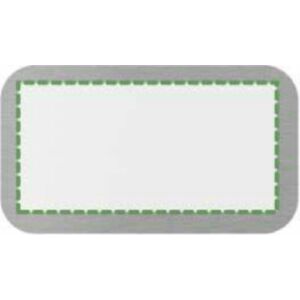 En la placa de metal