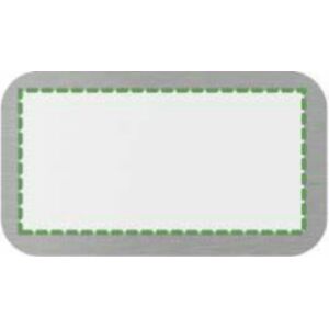 En la placa de metal