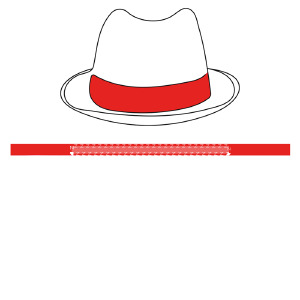 cinta poliester roja