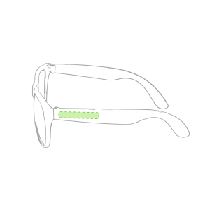 En la patilla izquierda