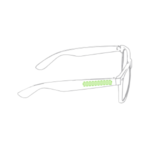 En la patilla derecha