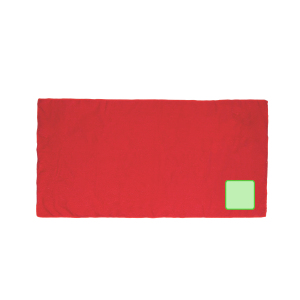 En una esquina de la toalla