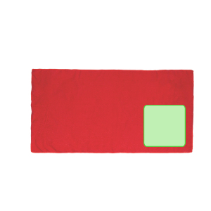 En una esquina de la toalla