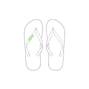 Tira exterior chancla izquierda