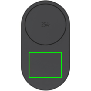 parte frontal y baja del artículo