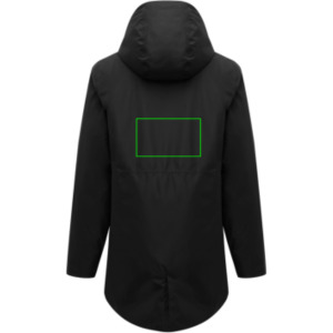 parte trasera y alta del artículo