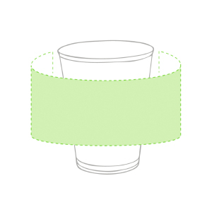 Posición de marcaje alrededor del vaso