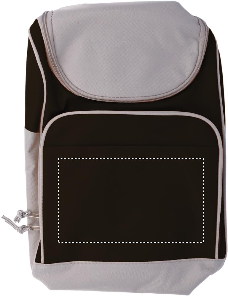Posición de impresión front pocket con transfer serigrafía
