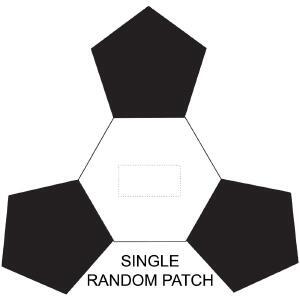 Posición de impresión Single random patch