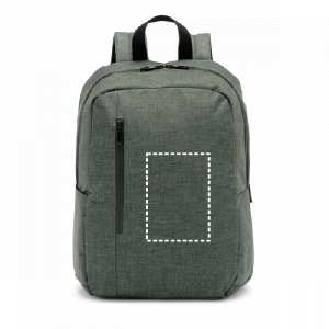 Posición de impresión mochila bolsillo frontal centro con transfer digital