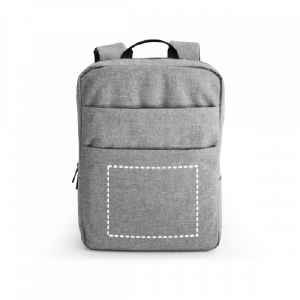Posición de impresión mochila bolsillo inferior con transfer digital