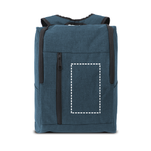 Posición de impresión mochila bolsillo central con transfer digital