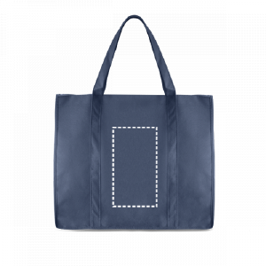 Posición de impresión bolsa posterior con serigrafía textil