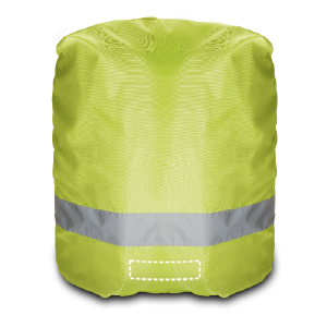 Posición de impresión protección mochila delantera inferior con serigrafía textil
