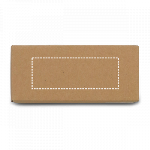 Posición de impresión caja parte superior con serigrafía