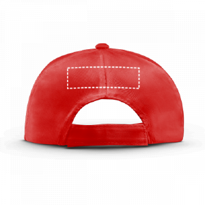 Posición de impresión gorra posterior con bordado (hasta 6cm2)