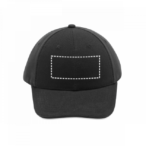Posición de impresión gorra delantera con bordado (hasta 6cm2)
