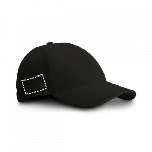 Posición de impresión gorra lateral con bordado (hasta 6cm2)