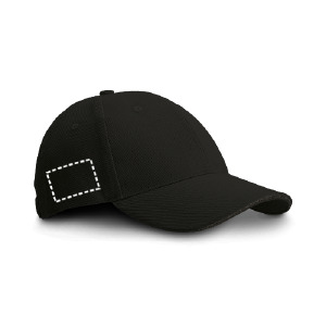 Posición de marcaje gorra posterior