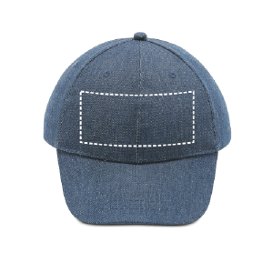 Posición de impresión gorra delantera con bordado (hasta 6cm2)
