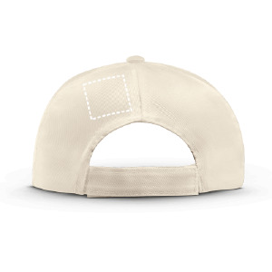 Posición de marcaje gorra posterior