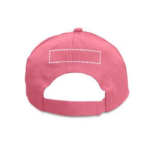 Posición de impresión gorra posterior con bordado (hasta 6cm2)
