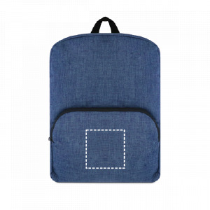 Posición de marcaje mochila bolsillo frontal