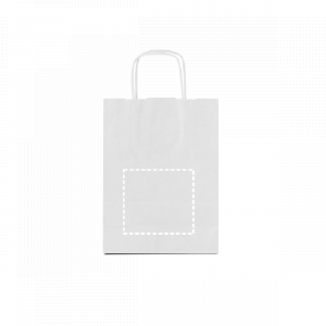 Posición de impresión bolsa posterior con serigrafía textil