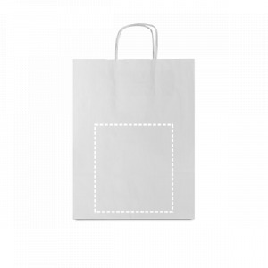 Posición de impresión bolsa delantera con serigrafía textil