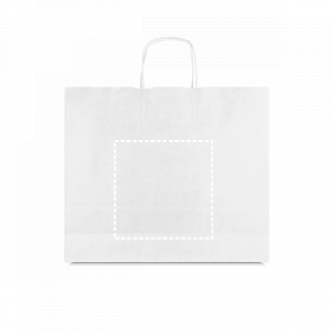 Posición de impresión bolsa posterior con serigrafía textil