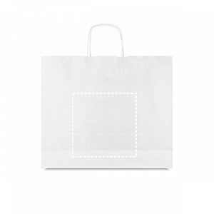 Posición de impresión bolsa delantera con serigrafía textil