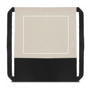 Posición de impresión bolsa posterior con serigrafía textil