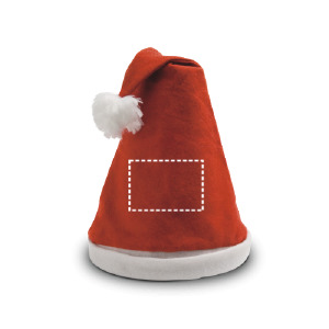 Posición de impresión Gorro navidad delantera