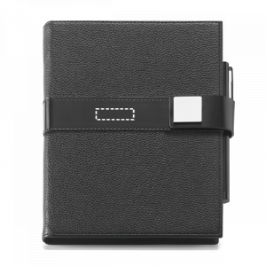 Posición de impresión bloc de notas pu strap con termograbado
