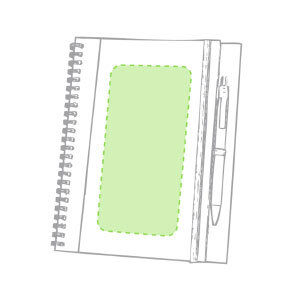 Posición de impresión En la portada de la libreta