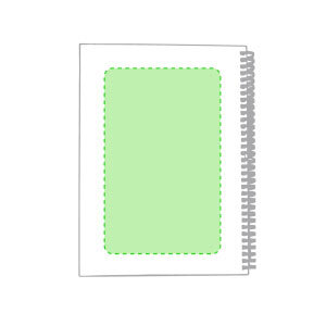 Posición de marcaje en la trasera de la libreta