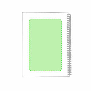 Posición de marcaje en la trasera de la libreta