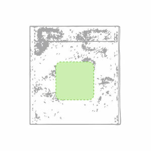 Centrado en la funda