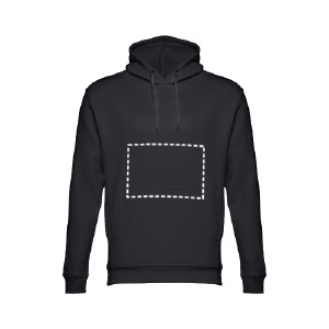 Posición de marcaje sudadera espalda