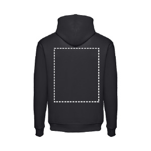 Posición de marcaje sudadera espalda