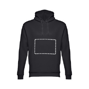Posición de marcaje sudadera manga
