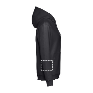 Posición de marcaje sudadera bolsillo