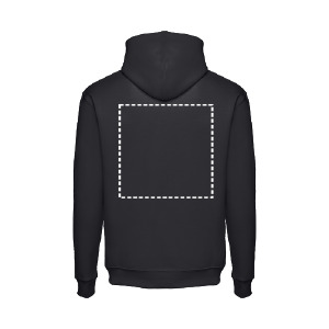 Posición de marcaje sudadera espalda