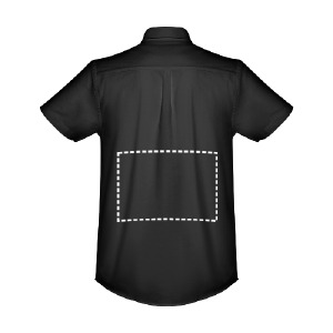 Posición de marcaje camisa manga corta manga