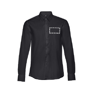 Posición de marcaje camisa pecho