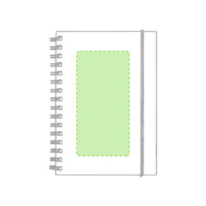 Posición de marcaje en la portada de la libreta