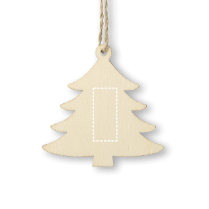 Posición de impresión Árbol de navidad posterior con láser (hasta 2cm2)