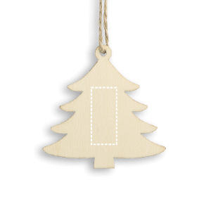 Posición de impresión Árbol de navidad delantera con láser (hasta 2cm2)